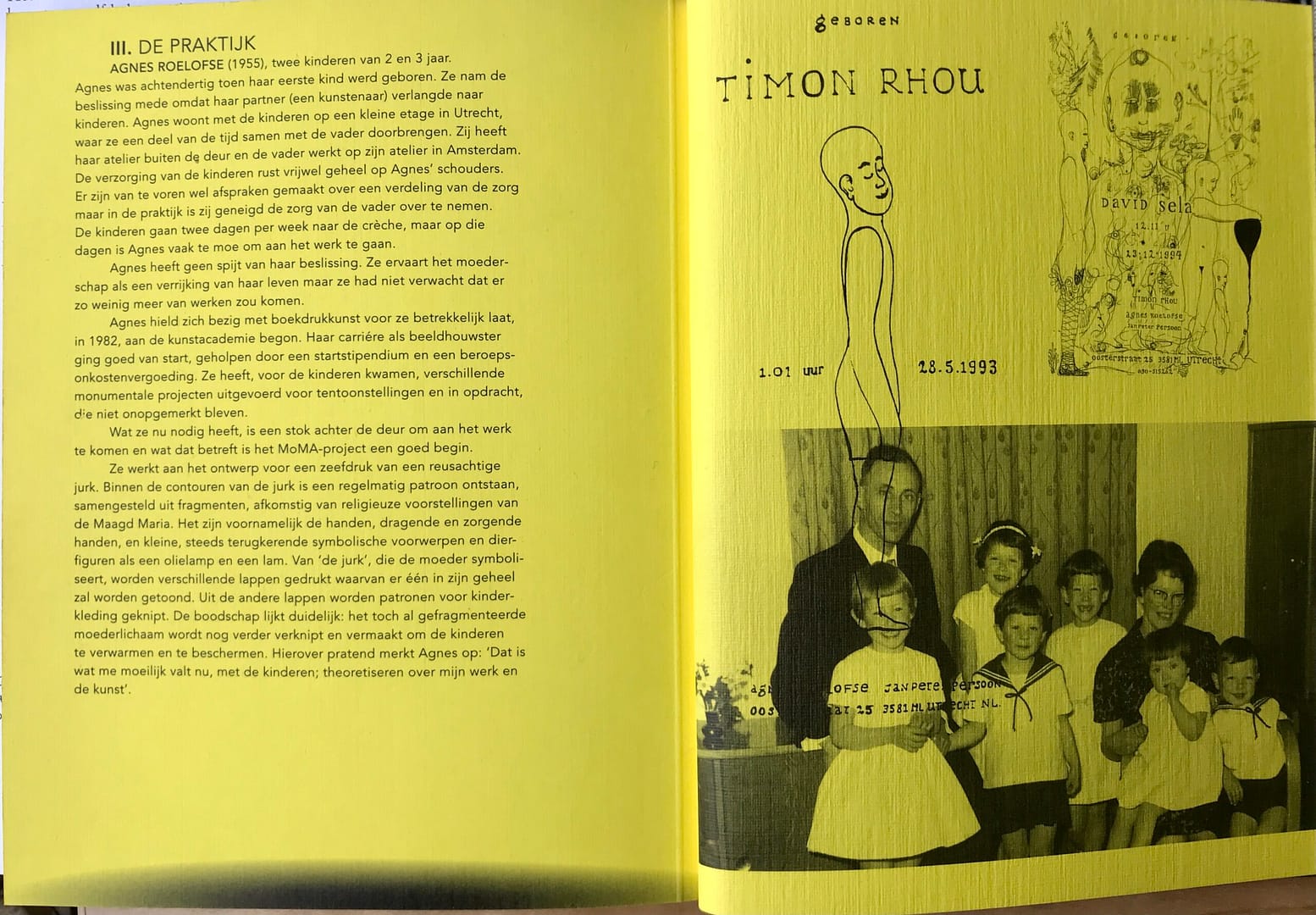 Riet van der Linden tekst tentoonstelling ‘Mothers of modern art’ 1997